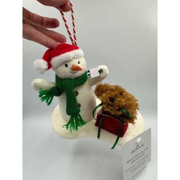 Hallmark Wrapped In Joy Snowman Dog Christmas Tree Holiday Ornament 2024 - Picture 4 of 5